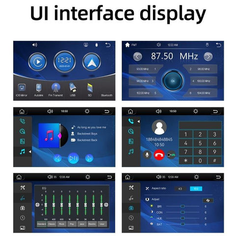 Car Universal Screen Stereo HD MP5 Player Reversing Monitor With Rear View Camera, With Rear View Camera