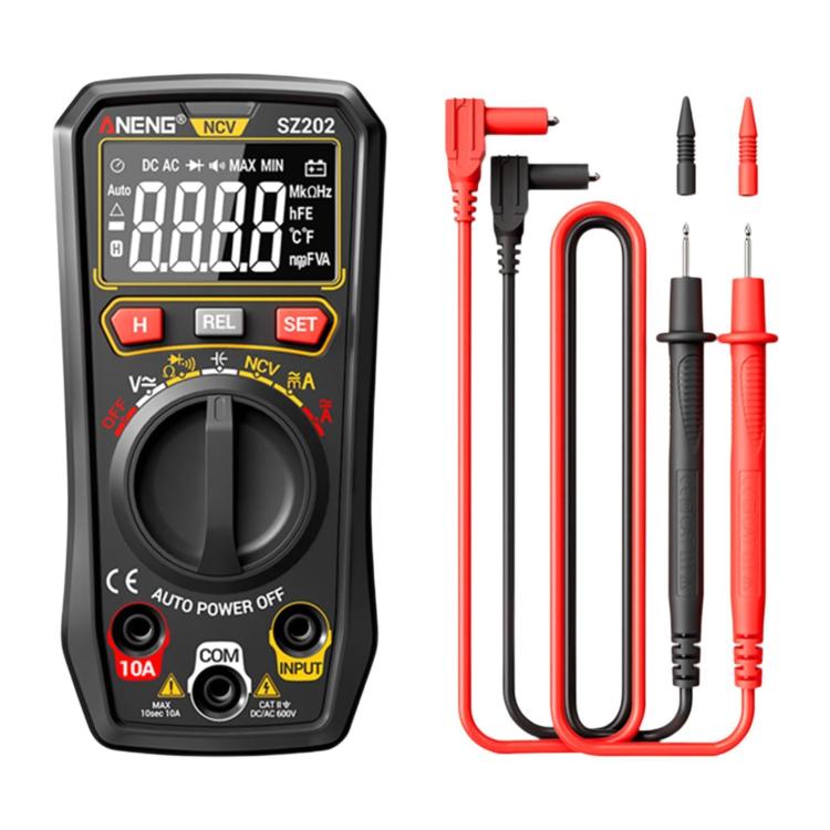 ANENG High-precision Maintenance Multi-function Digital Display Multimeter, SZ202 Black, SZ202 Red