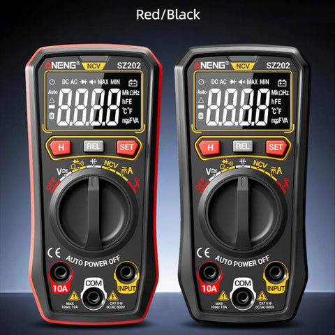 ANENG High-precision Maintenance Multi-function Digital Display Multimeter, SZ202 Black, SZ202 Red