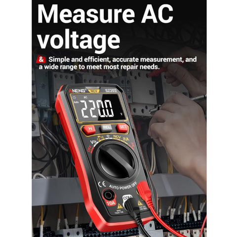 ANENG High-precision Maintenance Multi-function Digital Display Multimeter, SZ202 Black, SZ202 Red