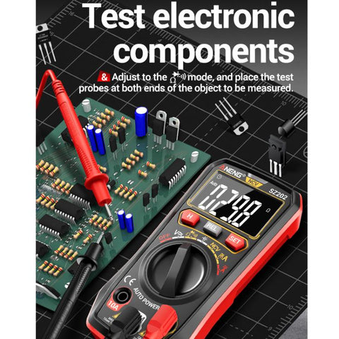 ANENG High-precision Maintenance Multi-function Digital Display Multimeter, SZ202 Black, SZ202 Red