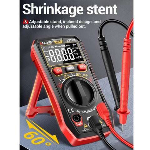 ANENG High-precision Maintenance Multi-function Digital Display Multimeter, SZ202 Black, SZ202 Red
