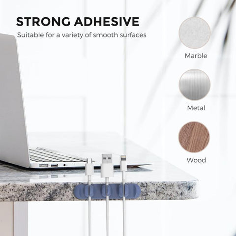 AhaStyle PT-CY15 3 In 1 Magnetic Silicone Cable Organizer Desktop Cable Storage Stand
