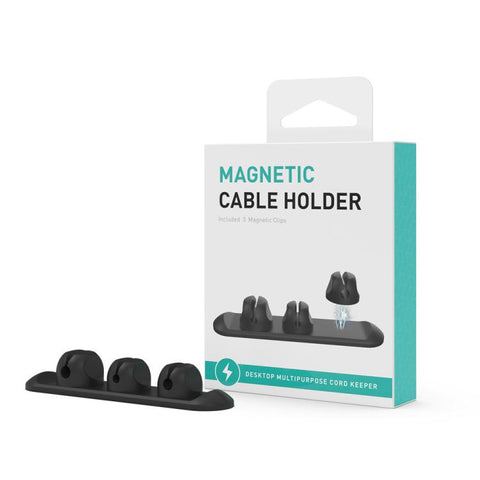 AhaStyle PT-CY15 3 In 1 Magnetic Silicone Cable Organizer Desktop Cable Storage Stand
