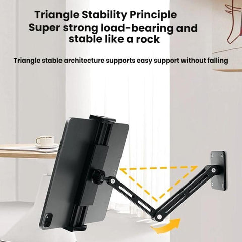 4-12.9 Inch Aluminum Alloy Rotating Cantilever Wall Mount For Phones And Tablets, Long Version, Short Version