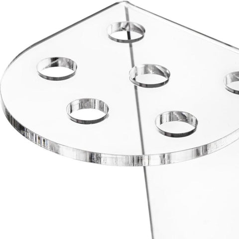 6-Hole Acrylic Scissor Barber Tool Storage Display Stand, 1pc, 2pcs
