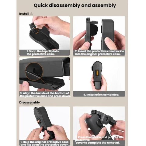 For DJI OSMO POCKET 3 BRDRC Body Screen Lens Protective Cover