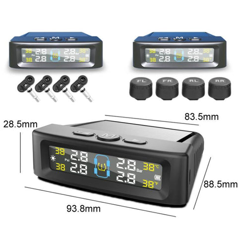 Automotive TPMS Four-Tire Pressure Monitor, Beep Sound Version External Sensor, Voice Version External Sensor, Beep Sound Version Internal Sensor, Voice Version Internal Sensor