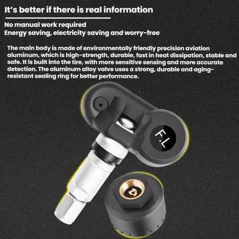 Automotive TPMS Four-Tire Pressure Monitor, Beep Sound Version External Sensor, Voice Version External Sensor, Beep Sound Version Internal Sensor, Voice Version Internal Sensor