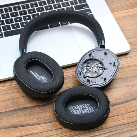 1pair Replacement Earpads For JBL E65BTNC / Duet NC / Live 650BTNC / Live 660NC, Football Mesh