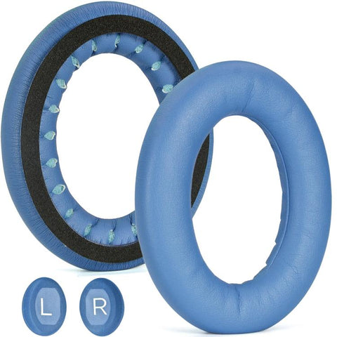 For Bose QC45 / QC35 1pair Replacement Ear Cushions Memory Foam Ear Pads, Blue