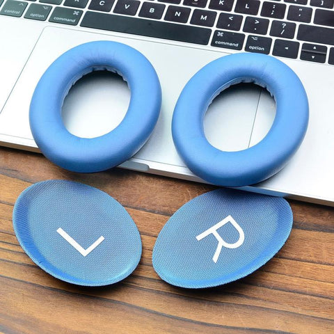 For Bose QC45 / QC35 1pair Replacement Ear Cushions Memory Foam Ear Pads, Blue