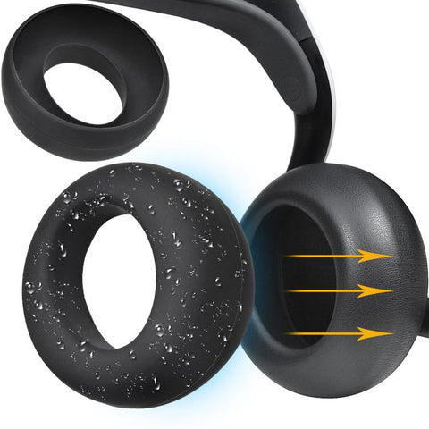 1pair Silicone Protective Cover for Sony PS5 PULSE 3D Wireless Headset Waterproof Dustproof Ear Cushion Covers, PULSE 3D Silicone