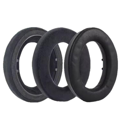 For Sennheiser HD490 Pro / HD490 Pro Plus 1pair Sponge Headphone Cushions Replacement Earpads For Over-Ear Headphones, Fleece Fabric, Leather