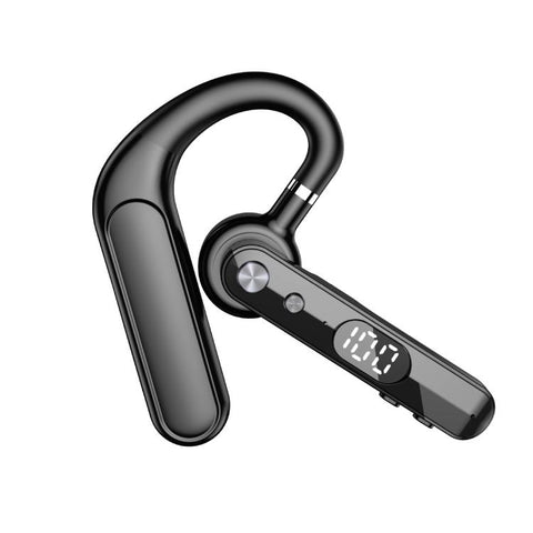 F10 With Mute Button Digital Display Monaural Noise Reduction On-Ear Bluetooth Earphone, F10