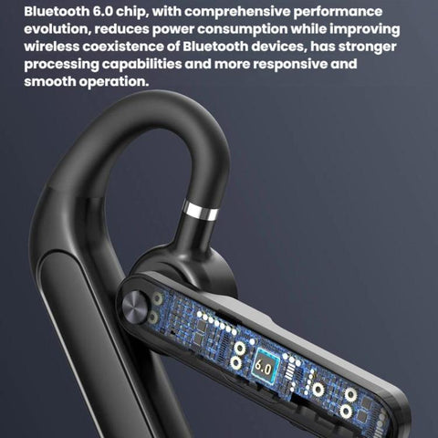 F10 With Mute Button Digital Display Monaural Noise Reduction On-Ear Bluetooth Earphone, F10