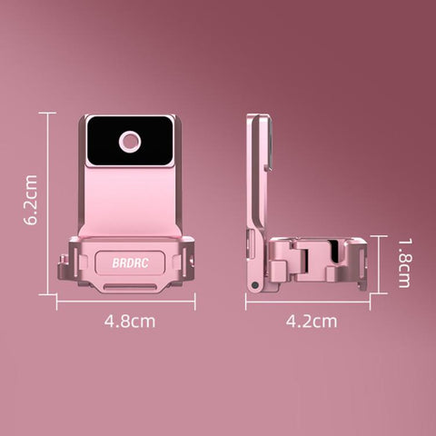 For DJI Osmo Pocket 3 BRDRC Magnetic Mount Expandable Back Clip Adapter