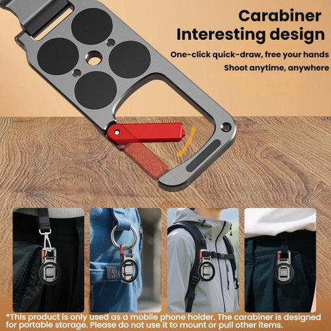 Magsafe Magnetic Cell Phone Shooter Folding Metal Clip 1/4 Expanding Stand Accessory, MB015