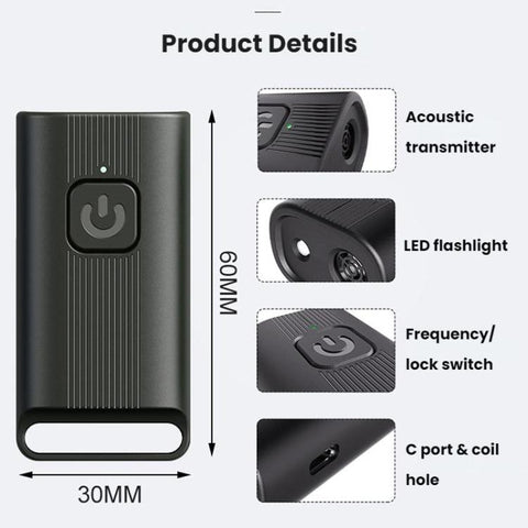 Mini Outdoor High-power Long-distance Training Ultrasonic Dog Repeller