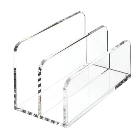 Acrylic Desk Organizer Box File Rack, Single, Double