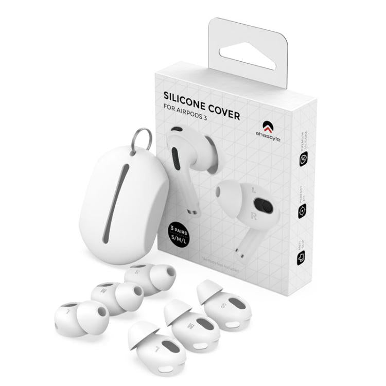 For AirPods 3 AhaStyle PT66-3 3pairs S+M+L Earphone Silicone Acoustic Earplugs, For AirPods 3 PT66-3