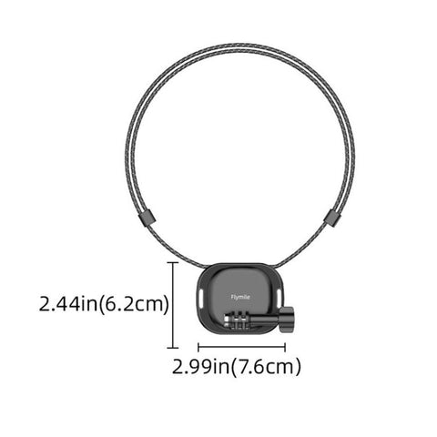 Flymile Neck-Mounted Magnetic Action Camera Bracket For DJI Osmo 360 / Pocket 3 / Action 5 Pro / Insta360 X5