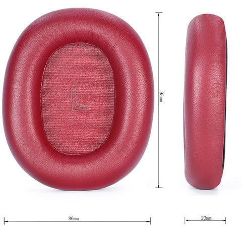 1pair Ear Pads For Bang & Olufsen Beoplay H95 ANC Headphones Genuine Lambskin Ear Cushions With Magnetic Attachment, H95 Red