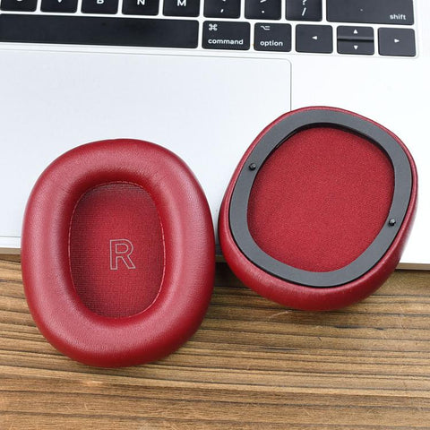 1pair Ear Pads For Bang & Olufsen Beoplay H95 ANC Headphones Genuine Lambskin Ear Cushions With Magnetic Attachment, H95 Red
