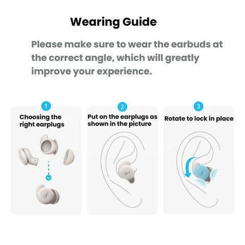 ANKER SoundCore Sleep A20 Wireless Bluetooth Noise Reduction Sleeping Earphones, A20