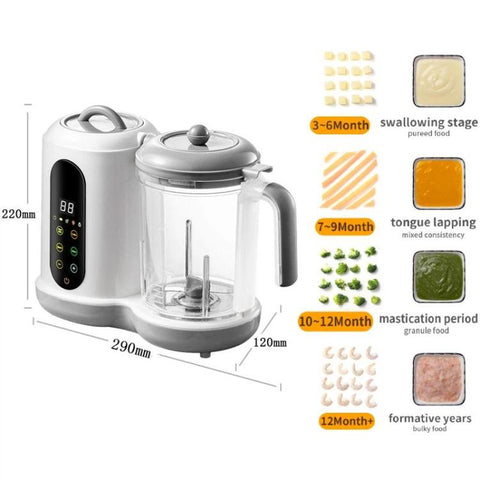 Multifunctional Baby Food Processor Fully Automatic Timer Blender, 110V US Plug, 220V EU Plug, 220V UK Plug