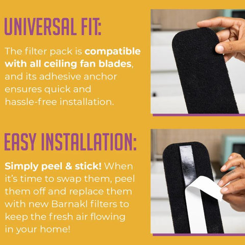 5pcs Electric Fan Blade Activated Carbon Air Filter Cotton With Adhesive, 25cm x 9cm x 3mm, 25cm x 9cm x 5mm