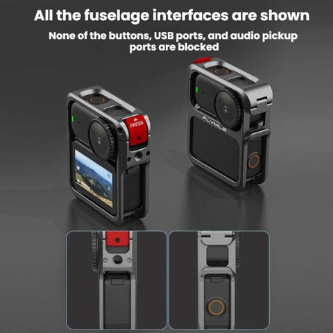 For DJI Osmo Nano Flymile Metal Cage Camera Extension Protective Frame