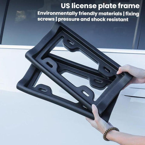 Car License Plate Frame Plate Holder Anti-Collision License Plate Frame, US