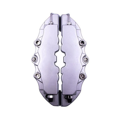 2pcs /Set Car High-Temperature Resistant Brake Caliper Cover Kit, S Red, M Red, L Red, S Blue, M Blue, L Blue, S Yellow, M Yellow, L Yellow, S Silver, M Silver, L Silver, S Black, M Black, L Black