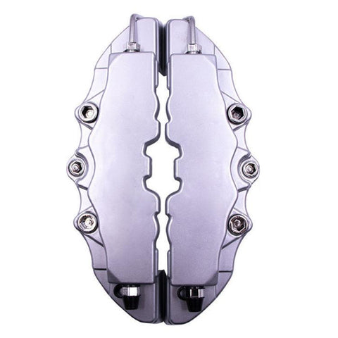 2pcs /Set Car High-Temperature Resistant Brake Caliper Cover Kit, S Red, M Red, L Red, S Blue, M Blue, L Blue, S Yellow, M Yellow, L Yellow, S Silver, M Silver, L Silver, S Black, M Black, L Black