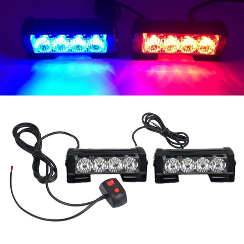 Car Modification High-brightness Flashing Warning Lights, One For Two 4 Light, One For Two 6 Light, One For Four 4 Light, One For Four 6 Light