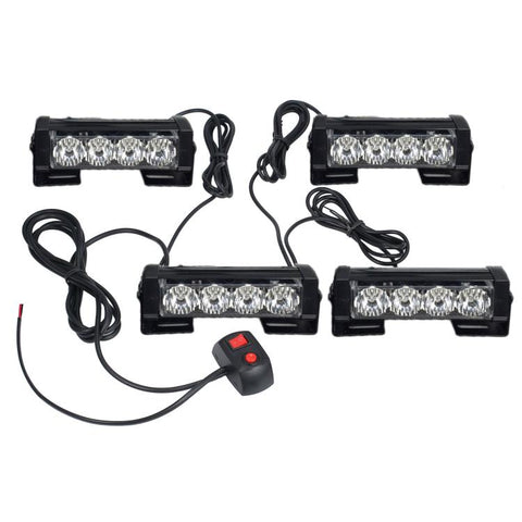 Car Modification High-brightness Flashing Warning Lights, One For Two 4 Light, One For Two 6 Light, One For Four 4 Light, One For Four 6 Light
