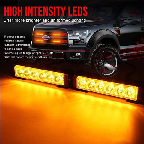 Car Modification High-brightness Flashing Warning Lights, One For Two 4 Light, One For Two 6 Light, One For Four 4 Light, One For Four 6 Light