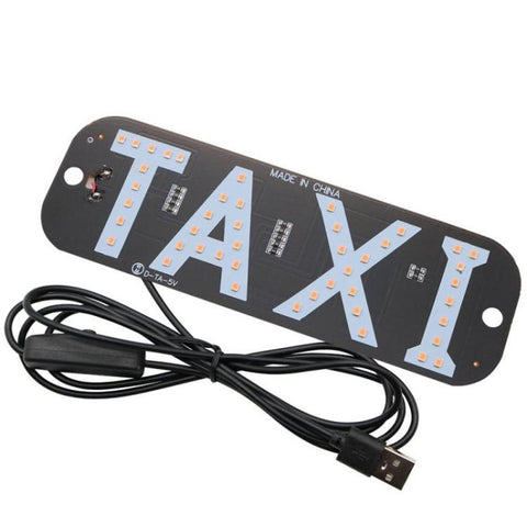 Taxi Indicator Light For Vehicles Roof Lamp With Switch, USB Port, Cigarette Lighter Socket