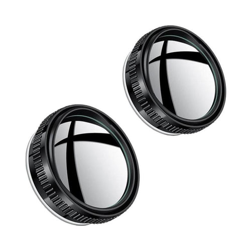 Car Suction Cup Type Wide-angle Reversing Mirror With Rain Guard, Silver, Black, White, Red, Blue