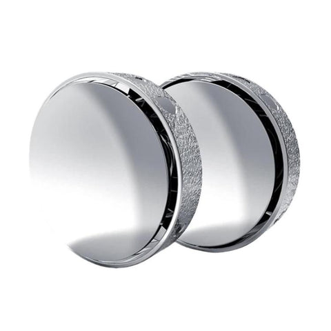 Car Suction Cup Type 360-Degree Adjustable Wide-View Reversing Mirror, Silver Pattern, Black Pattern, White Pattern