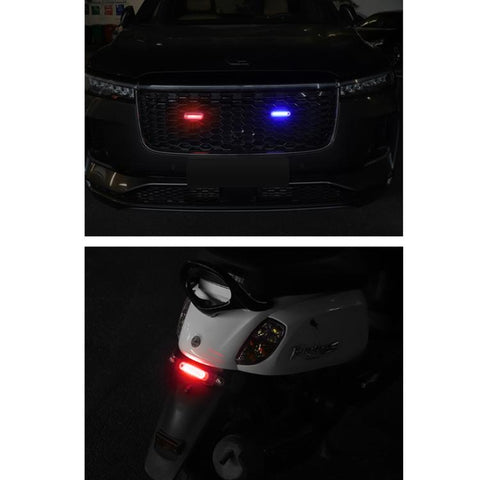 Solar-Powered Car Crash Warning Lights Flashing Taillights