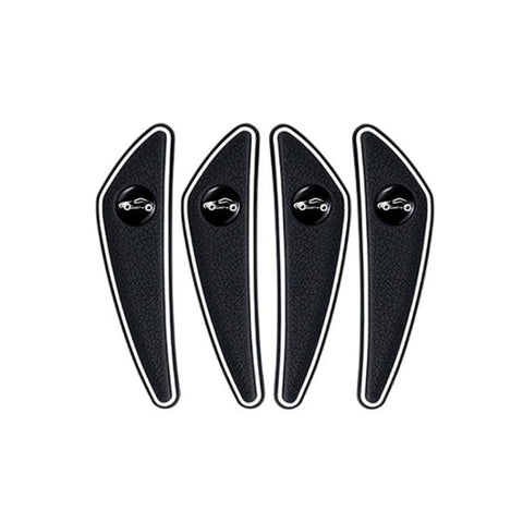4pcs /Set Car Door Corner Anti-scratch Rearview Mirror Protectors, Black, Red, White, Gray, Luminous