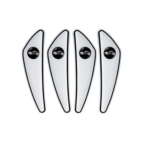 4pcs /Set Car Door Corner Anti-scratch Rearview Mirror Protectors, Black, Red, White, Gray, Luminous