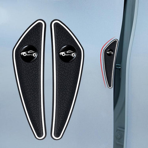4pcs /Set Car Door Corner Anti-scratch Rearview Mirror Protectors, Black, Red, White, Gray, Luminous