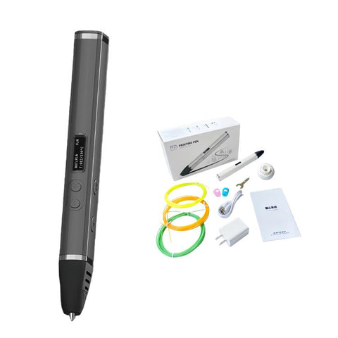 3D Printing Pen Kit With Detachable Body, HD OLED Screen & Precise Temperature Control – 3-Speed Adjustable, Without Plug, US Plug, EU Plug