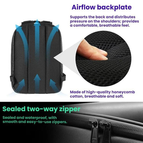 LED Illuminated Backpack Waterproof Casual Sports Student Bag
