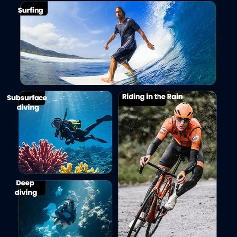 For DJI Osmo Action 6 Waterproof Case 70m IPX8 Dive Housing with Dual Cold Shoe, Waterproof Case