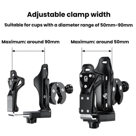 Large-Capacity Bicycle Water Bottle Cage Motorcycle Quick-Release Base Drink Holder, Kewig SHJ-3