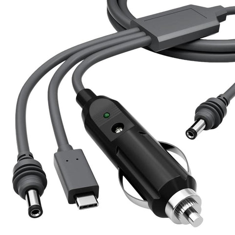 3 in 1 Mini Car DC Charger Power Cord, 3m